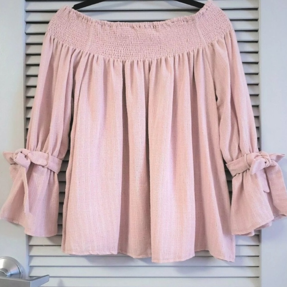 She and Sky Off Shoulder Top